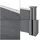 [neu.holz] WPC Gartenzaun 183 x 277 cm Grau