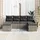 vidaXL Garten-Lounge-Set 6-tlg. grau