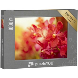 puzzleYOU Puzzle Puzzle 1000 Teile XXL „Wunderschöne Orchidee im Abendlicht“, 1000 Puzzleteile, puzzleYOU-Kollektionen Flora, Blumen, Pflanzen, Orchideen