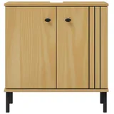 woodroom Waschbeckenunterschrank Sevilla 62 x 65 x 40 cm Braun
