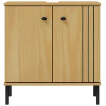 woodroom Waschbeckenunterschrank Sevilla 62 x 65 x 40 cm Braun