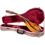 Crossrock F-Style Mandolinenkoffer | ABS-Hartschalenkoffer mit Sicherheitsverschluss, Metallfüßen und abnehmbaren Gurten – Roségold (CRA862MFRG)