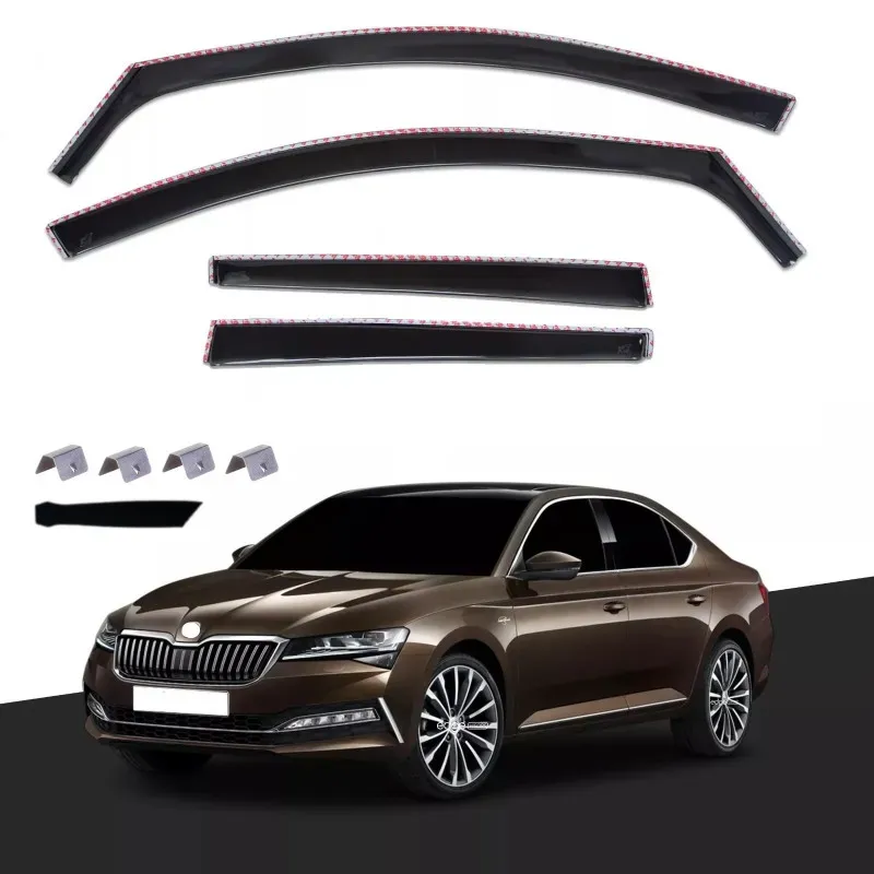 Set mit 4 Windabweisern für SKODA SUPERB ab 2015