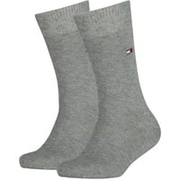 Tommy Hilfiger Kinder Socken, Vorteilspack - Basic, TH, 23-42, einfarbig Grau 35-38