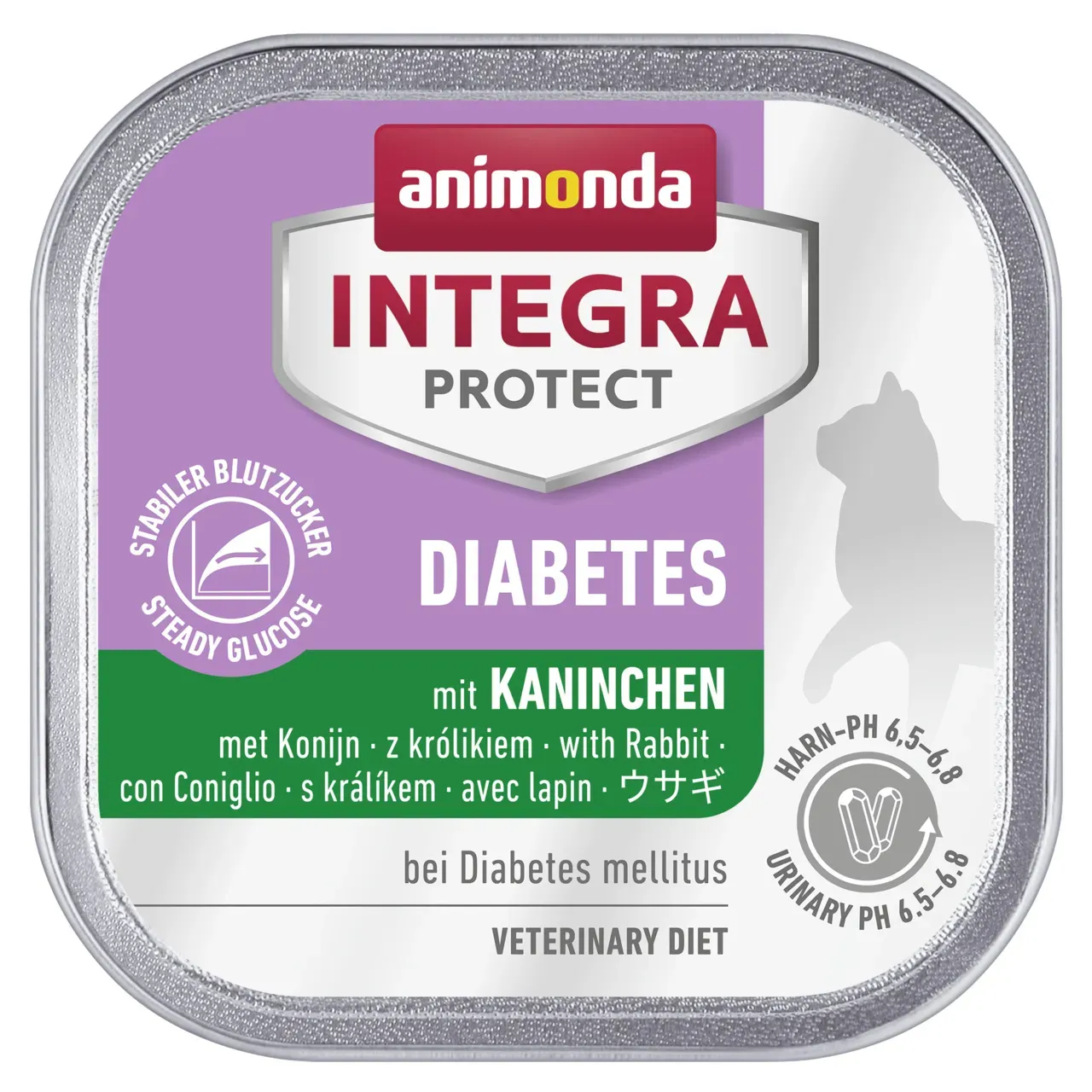 animonda Integra Protect Diabetes 100g Schale Katzennassfutter 16 x 100 Gramm mit Kaninchen