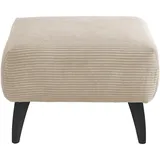MID.YOU Hocker Colori Beige Cord 66 x 44 x 66 cm Beige