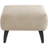 MID.YOU Hocker Colori Beige Cord 66 x 44 x 66 cm Beige