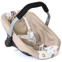 Bayer Chic 2000 - Puppen-Autositz für Baby-Puppen, Puppentrage, Puppenzubehör, Bärchen, beige, 708-63, 45 * 31 * 32 cm