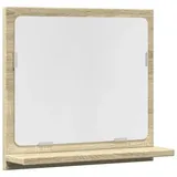 vidaXL Badspiegel mit Ablage Sonoma-Eiche 40x11x37 cm Holzwerkstoff