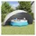 vidaXL Pool-Dome Grau/Orange 592 x 590 x 275 cm
