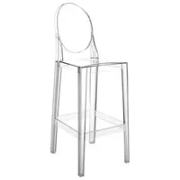 Kartell One More Hocker, 2er-Satz, Glasklar, H. 75 cm