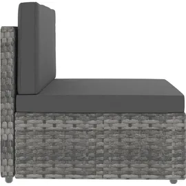 vidaXL Garten-Lounge-Set 5-tlg. grau 3054606