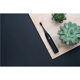 happybrush Eco Vibe 3 Allblack + Aufsteckbürsten 4 St.