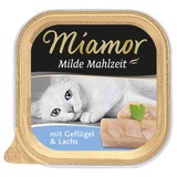 Miamor Milde Mahlzeit Geflügel & Lachs 16 x 100 g