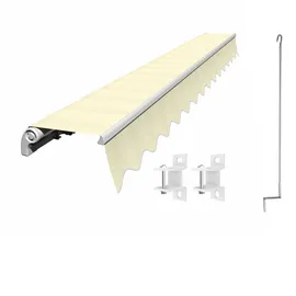 Eclipse Gelenkarmmarkise 2,5 x 2 m grau-weiß