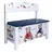 roba Kindertruhenbank Teddy College weiß/blau