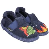 Nanga Jungen Filz Hausschuhe Little Fireman dunkelblau 25