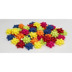 PRÄSENT Geschenk-Schleifen 10 mm x 0.95 m blau/rot/gelb/grün/pink/orange