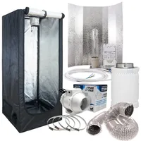 Weedness Grow-Box Komplett Set 150 Watt Basic Anbau – 60x60x160 Homebox Grow-Set Zuchtzelt Growschrank Growzelt
