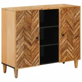 Stauraumschränke Braun 90 x 33,5 x 75 cm Massivholz Mango - Braun