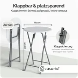 CASARIA Stehtisch 2er Set Holzoptik