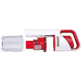 Dirt Devil 2-in-1 Akku Staubsauger - DD9002 - 150W - Hand- und Stielstaubsauger - Inkl. Kombibürste und Düse - Akkulaufzeit bis zu 30 minuten - 2 Einstellungen - Weiß/Rot