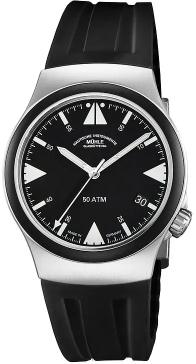 Mühle-Glashütte Herrenuhr S.A.R. Misson-Timer TITAN M1-51-03-KB - silber