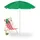 Relaxdays Strandschirm Ø 160 cm Grün