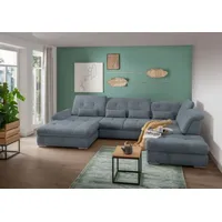 Myhomelando Wohnlandschaft Damaskus, mit Schlaffunktion blau