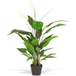 Spathiphyllum - Einblatt Kunstpflanze, UV Stabil, Höhe 120 cm