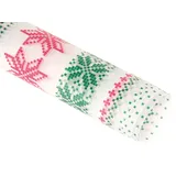 Transparentpapier HEYDA 79494, Sterne rot/grün