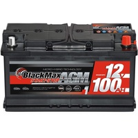 BlackMax AGM Autobatterie 12V 100Ah Start-Stop VRLA Batterie ers 95Ah 92Ah 90Ah