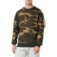 Alpha Industries X-Fit Sweat Camo Sweatshirt für Herren Black Camo