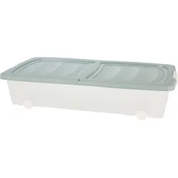 3x Aufbewahrungsbox Rollbox Behälter Grün 78x38x16cm Kunststoff Schlafzimmer Wohnzimmer