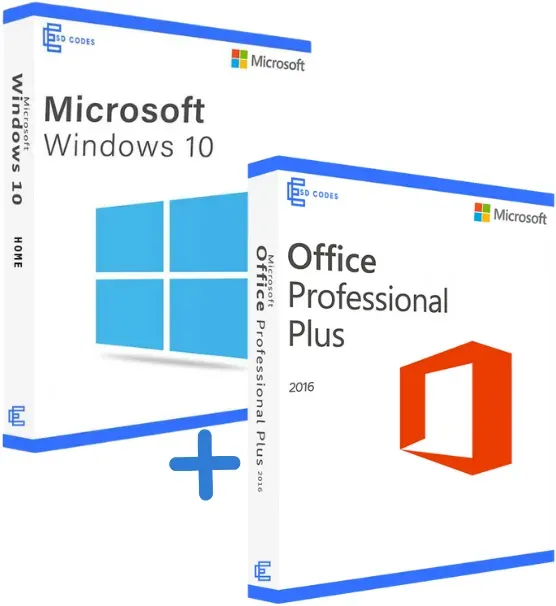 Bundle Windows 10 Home und Office 2016 Professional Plus