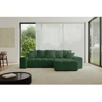altdecor Ecksofa Cord 2-Sitzer Grün