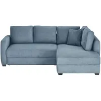 bobb Ecksofa mit Boxspringpolsterung Lisa de Luxe blau ¦ Maße (cm): B: 235 H: 90 T: 184