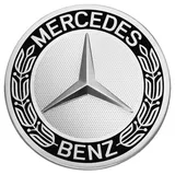 Mercedes-Benz Radnabenabdeckung Stern mit Lorbeerkranz schwarz A17140001259040