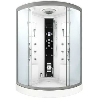 AcquaVapore Dusche Duschkabine D26-TH-EA Duschtempel Sauna 130x130 cm OHNE 2K Scheiben Versiegelung