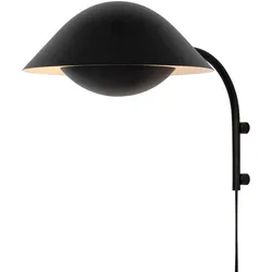 NORDLUX Wandleuchte "Freya", schwarz, Ø 25,00cm H: 26,00cm, Lampen, Organisch geformte Wandleuchte im nordischen Design
