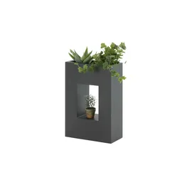 Möbel Kraft Blumenkübel 38 x 18 x 55 cm Schwarz
