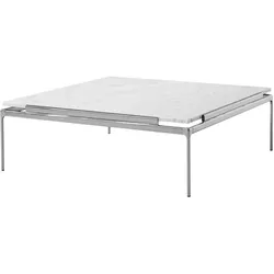 &Tradition Sett LN13 Couchtisch, chrom dunkel / bianco carrara