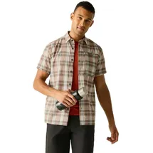 Regatta Anti-insect Travel Light Kurzarmhemd - Stone White Check - 3XL