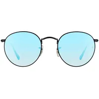 Ray-Ban Round Flash RB3447 black / blue gradient flash