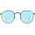 Ray-Ban Round Flash RB3447 black / blue gradient flash