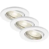 Briloner LED-Einbaustrahler 3 St. weiß