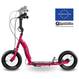 HyperMotion Kinderroller 12 Zoll pink/rot