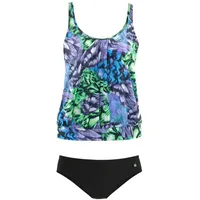 LASCANA Tankini Damen Schwarz/Grün 36