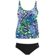 LASCANA Tankini Damen Schwarz/Grün 36