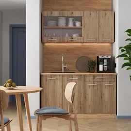 Vicco Küchenzeile R-Line 140 cm braun